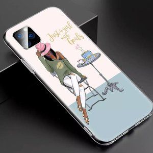 iPhone 11 pro just a girl with goals soft case